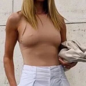 Women's Sexy Sleeveless Racer Back Halter Neck Bodysuit